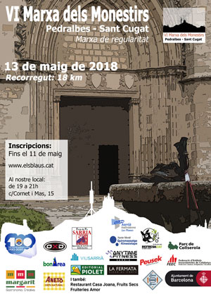 Cartell Marxa dels Monestirs 2018 Cartell Marxa dels Monestirs 2018